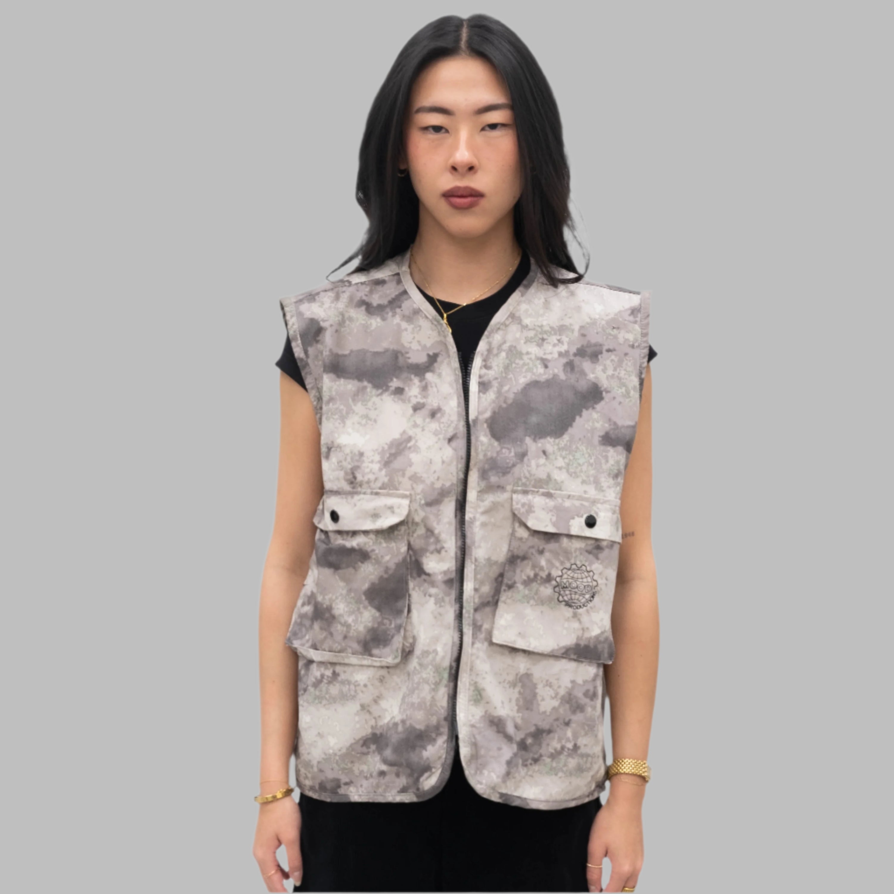 CAMOUFLAGE VEST - "CLOUDY SKY"